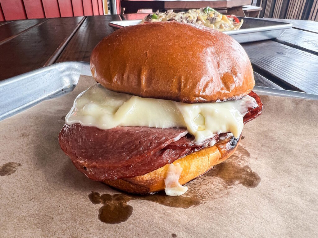 Roegels/ Bourdain Mortadella Sandwich