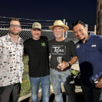 Patrick Feges of Feges BBQ, Jim Buchanan of Dozier's BBQ, Scott Moore of Tejas Chocolate & BBQ, & Anthony McDonald of Dozier's BBQ. 2022 HOUBBQ - Night Before