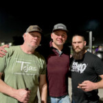 Greg Moore of Tejas Chocolate & BBQ, Michael Michna of Reveille BBQ, & James McFarland of Nomad Barbecue. 2022 HOUBBQ - Night Before