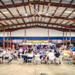 Plenty of seating inside the pavilion