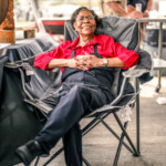 Mama Gatlin taking a well-earned rest