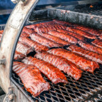 Ribs on the smoker