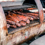 Ribs on the smoker
