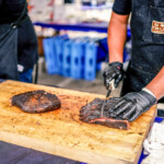 Truth BBQ slicing the brisket