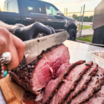 Slicing prime rib