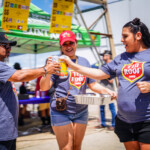 Tin Roof BBQ fans enjoying the festival
