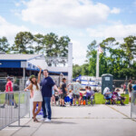 Guests waiting to enter the festival