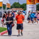 Guests waiting to enter the festival
