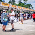 Guests enjoying the festival during VIP hour