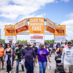 Guests entering the festival