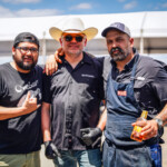 Joseph Quellar of JQ's Tex Mex BBQ, Michael Michna of Reveille Barbecue Co., Wade Elkins of Mimsy's Craft Barbecue