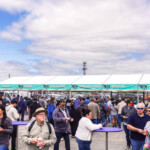 Crowds gathering
