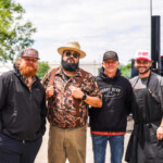 Cooper Abercrombie of Bar-A-BBQ, Ernest Servantes and David Kirkland of Burnt Bean Co., Amir Jalali of Redbird BBQ