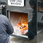Real wood barbecue